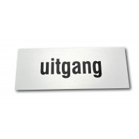 ALUMINIUM BORD - ZELFKLEVEND 50X130 " UITGANG "