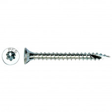 SPAANPLAATSCHROEF PFS GEGALVANISEERD VERZONKEN KOP TORX TX 4,0X60 T20 VOLLE DRAAD