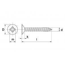 PARKER PLATKOP DIN 7982 ELEKTROLYTISCH VERZINKT 2,9 X 19