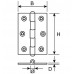 SCHARNIER MESSING 25X25