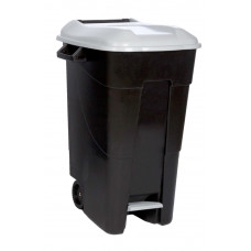 CONTAINER MET PEDAAL 120GR-P 120LTR 600X568X886 GRIJS