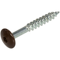 TRESPA SCHROEF RVS A2 TX20 RAL 8017 BRUIN 4,8X25
