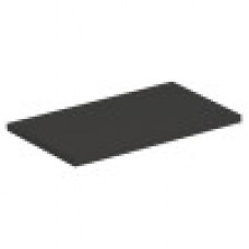 PVC PLAT 20X2MM ZWART
