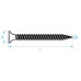 QZ SNELBOUWSCHROEVEN FIJNE DRAAD TYPE S TROMPETKOP 4.2 X 65 PH-2 STAAL GEHARD GEFOSFATEERD ZWART