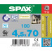 SPAX SCHROEF MDF VERZ TX 4.0X50 DD (200)
