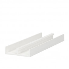 PVC SCHUIFDEUR RAIL PROFIEL WIT 2X10MM LAAG