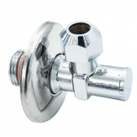 HOEKSTOPKRAAN 1/2" KORT VERCHROOMD [T317013]