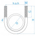 U BEUGELS M6X61X41
