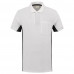 TRICORP POLOSHIRT BICOLOR BORSTZAK WHITEDARKGREY