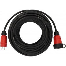 PROFESSIONAL VERLENGSNOER VN 2100 IP44, 25M ZWART H07RN-F 3G1,5