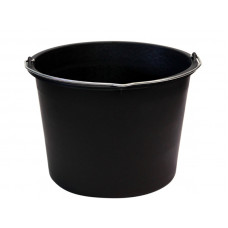 PLASTIC EMMER 5 LTR ZWART B24CM / H19CM
