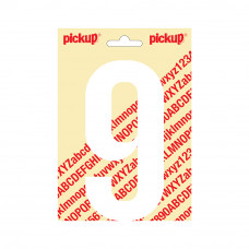 PLAKCIJFER NOBEL 150 MM WIT 9