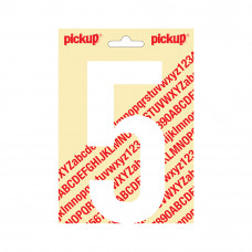 PLAKCIJFER NOBEL 150 MM WIT 5