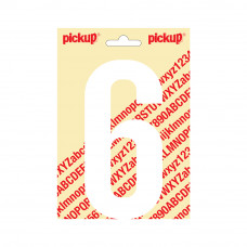 PLAKCIJFER NOBEL 150 MM WIT 6