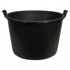 PLASTIC KUIP ZWART ROND 160 LTR 80X51 CM