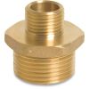 VERLOOP NIPPEL MESSING 1/4