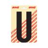 PLAKLETTER NOBEL 150 MM ZWART U