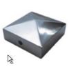 PAALORNAMENT PIRAMIDE 71X71MM ALUMINIUM 71AL
