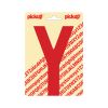 PLAKLETTER NOBEL 150 MM ROOD Y