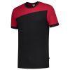 TRICORP T-SHIRT BICOLOR NADEN BLACK RED 102006 MAAT S