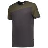 TRICORP T-SHIRT BICOLOR NADEN DARK GREY ARMY 102006 MAAT XL