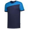 TRICORP T-SHIRT BICOLOR NADEN INK TURQUOISE 102006 MAAT L