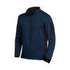 FLEECE VEST CHRISTOPH BLAUW/ZWART MAAT EEL