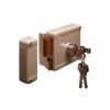 614-60 YALE OPLEGSLOT, 1 TOERS MET LOSSE BUITENCILINDER, DOORNMAAT 60MM, DRAAIRICHTING 1.