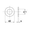 SLUITRING DIN 125A ELEKTROLYTISCH VERZINKT M33