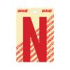 PLAKLETTER NOBEL 150 MM ROOD N