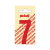 PLAKCIJFER NOBEL 60 MM ROOD 7