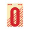 PLAKLETTER NOBEL 150 MM ROOD O