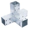 PERGOLA-VERBINDING T-STUK DUBBELE HOEK 90 GRADEN 305X185X185  70 MM VERZINKT [HV4249]