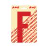 PLAKLETTER NOBEL 150 MM ROOD F
