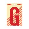 PLAKLETTER NOBEL 150 MM ROOD G