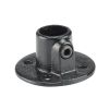 KOPPELSTUK ZWART Ø 42MM VOETPLAAT ROND
