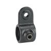 KOPPELSTUK ZWART Ø 42MM PLAATBEVESTIGING ENKEL