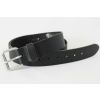 LEDEREN RIEM. 4 CM BREED. TIMBELT 416 ZWART 95CM