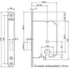 DEURSLOT KAST  PC RVS VOORPLAAT 1258/87 4TECX