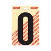 PLAKLETTER NOBEL 150 MM ZWART O