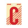 PLAKLETTER NOBEL 150 MM ROOD C