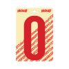 PLAKCIJFER NOBEL 150 MM ROOD 0