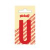 PLAKLETTER NOBEL 60 MM ROOD U