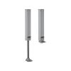 DICTATOR DEURVASTZETTER ZE-160 DESIGN LINE, SLAG 160 MM, MAT ZILVER, PER STUK VERPAKT