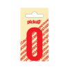 PLAKCIJFER NOBEL 60 MM ROOD 0