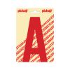 PLAKLETTER NOBEL 150 MM ROOD A
