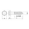 HOUTDRAADBOUT DIN 571 RVS A2 8 X 25