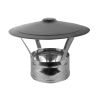 CONVESA KACHELPIJP DUBBELWANDIG RVS Ø 125 MM REGENKAP