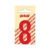 PLAKCIJFER NOBEL 60 MM ROOD 8