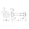SLOTBOUT+MOER DIN 603/555 THERMISCH VERZINKT M10 X 40
